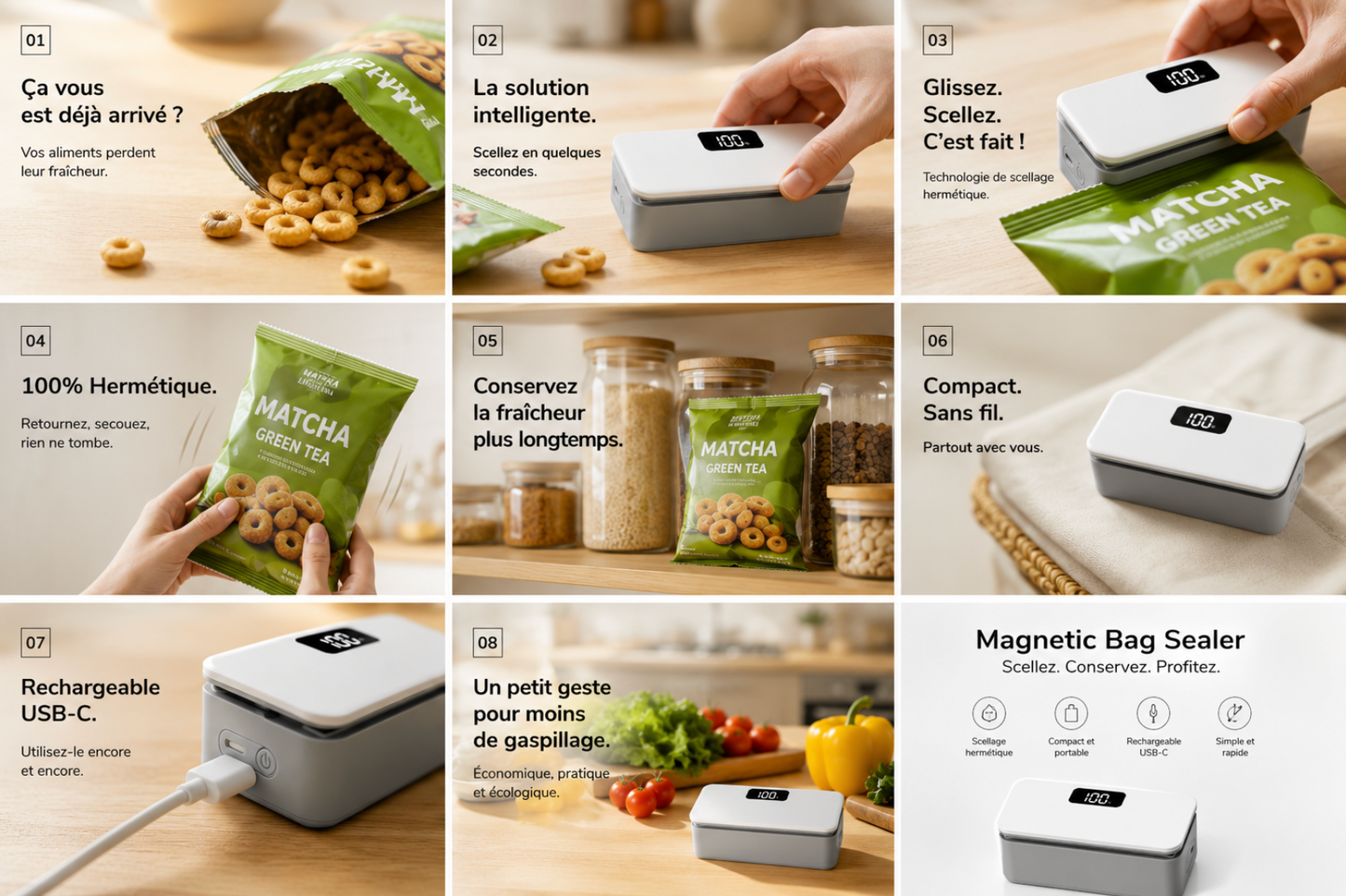 Rechargeable Mini Bag Sealer,